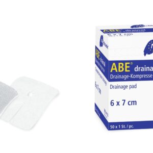 1000 Stück ABE® drainal Unsere Schlitzlochkompresse mit metalliner Beschichtung - Großhandel